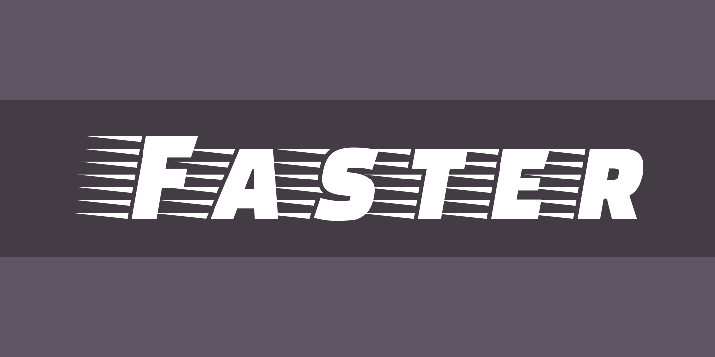 Beispiel einer Faster-Schriftart